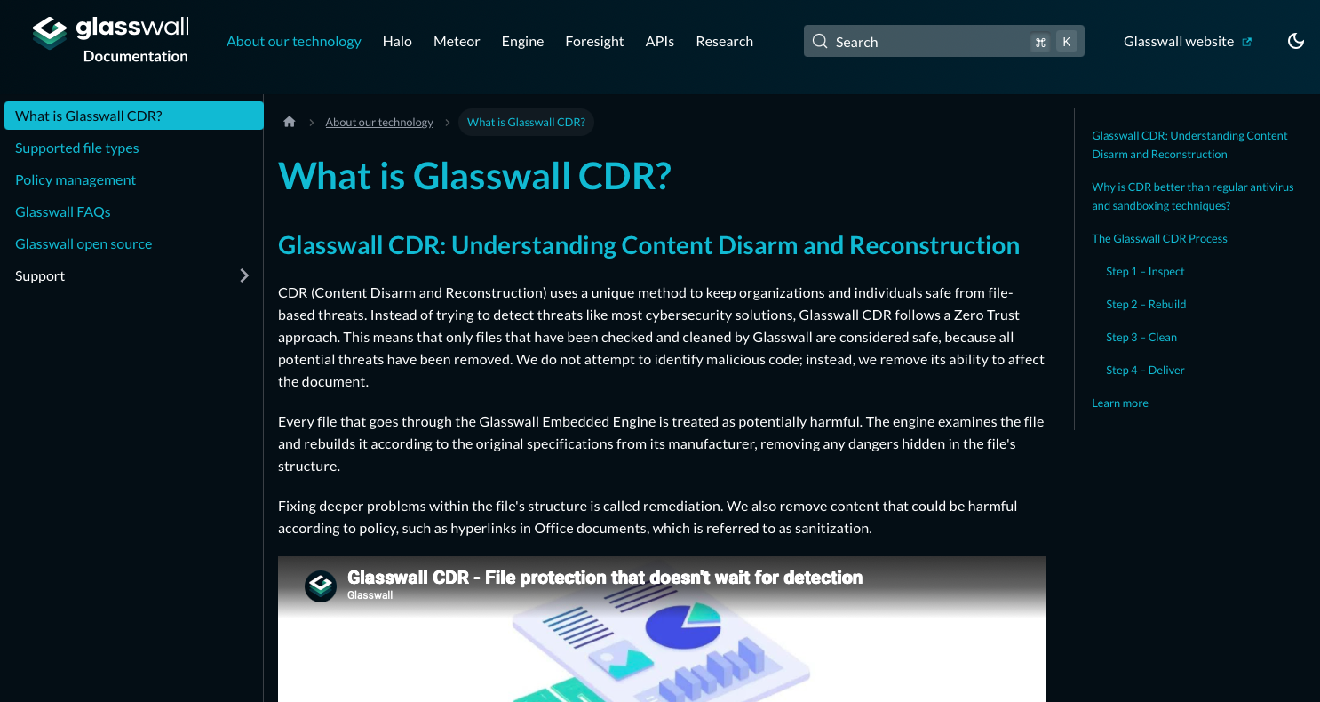 Documentation topic page after: clean layout with user-centered headings